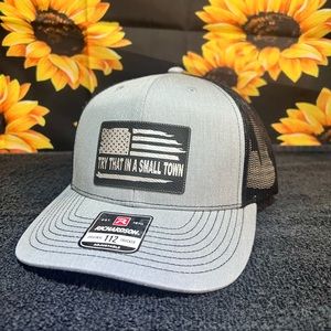 NWT Richardson 112 Snapback Trucker Try that in a Small Town Hat